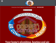 Tablet Screenshot of copper-cottage.com